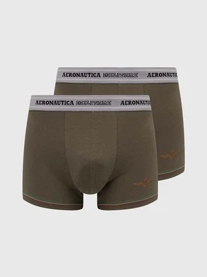 Aeronautica Militare bokserki 2-pack męskie kolor zielony AM1UBX004