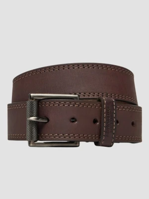 AERONAUTICA MILITARE Brązowy męski skórzany pasek, Rozmiar 90
