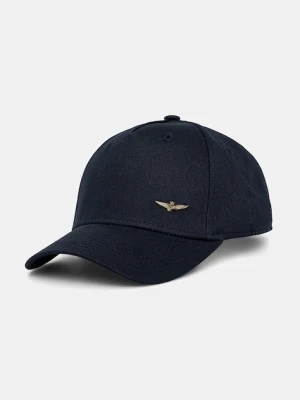 Aeronautica Militare czapka z daszkiem bawełniana kolor granatowy HA1122UCT02848