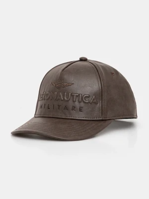 Aeronautica Militare czapka z daszkiem kolor brązowy HA1191DCT03415