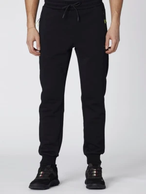 AERONAUTICA MILITARE Czarne męskie dresowe spodnie Sporty, Rozmiar S