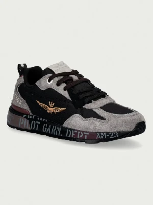 Aeronautica Militare FURRY SNEAKERS sneakersy męskie czarny