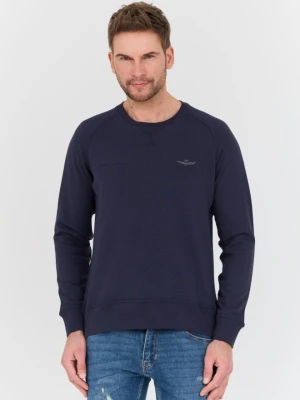 AERONAUTICA MILITARE Granatowa bluza męska Felpa Girocollo, Rozmiar 3XL