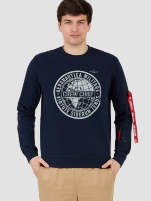 AERONAUTICA MILITARE Granatowa męska bluza, Rozmiar 3XL