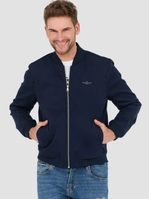 AERONAUTICA MILITARE Granatowa męska bomberka, Rozmiar 50