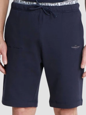 AERONAUTICA MILITARE Granatowe męskie spodenki Bermuda, Rozmiar XXL
