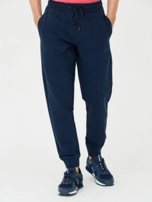 AERONAUTICA MILITARE Granatowe męskie spodnie dresowe, Rozmiar XL