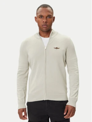 Aeronautica Militare Kardigan 252MA1580UL00506 Beżowy Regular Fit