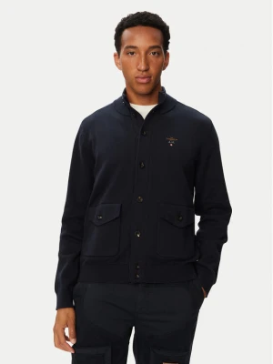Aeronautica Militare Kardigan 262MA1663UL00950 Granatowy Regular Fit