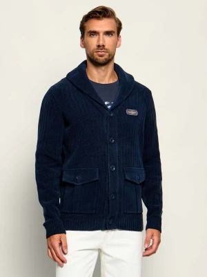 Aeronautica Militare Kardigan | Regular Fit granatowy