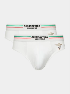 Aeronautica Militare Komplet 2 par slipów AM1USL001 Biały