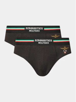 Aeronautica Militare Komplet 2 par slipów AM1USL001 Czarny