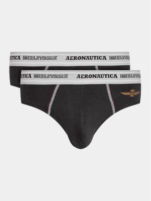 Aeronautica Militare Komplet 2 par slipów AM1USL002 Czarny