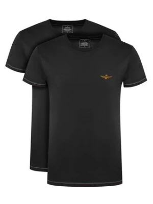 Aeronautica Militare Komplet t-shirtów AM1UTI003B Czarny Slim Fit