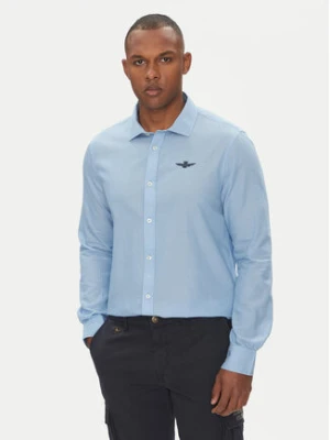 Aeronautica Militare Koszula 251CA1276CT3292 Niebieski Regular Fit