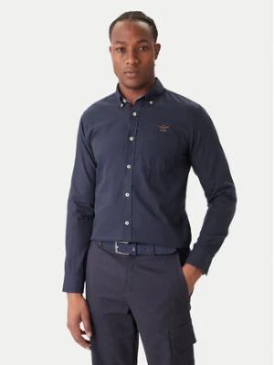Aeronautica Militare Koszula 252CA1277UCT03532 Granatowy Regular Fit