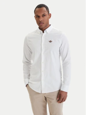 Aeronautica Militare Koszula 261CA1320UCT03532 Biały Regular Fit