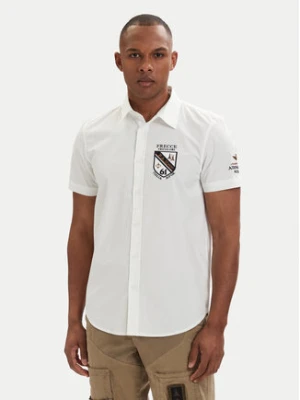 Aeronautica Militare Koszula 261CA1326UCT03288 Biały Regular Fit