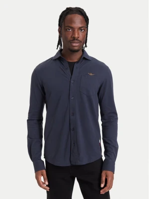 Aeronautica Militare Koszula 262CA1313UP00408 Granatowy Regular Fit