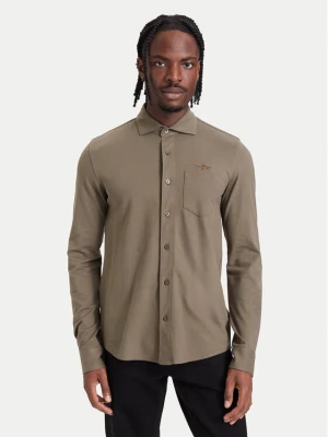 Aeronautica Militare Koszula 262CA1313UP00408 Khaki Regular Fit