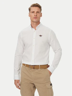 Aeronautica Militare Koszula 262CA1320UCT03532 Biały Regular Fit