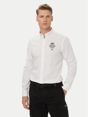 Aeronautica Militare Koszula 262CA1334UCT04409 Biały Regular Fit