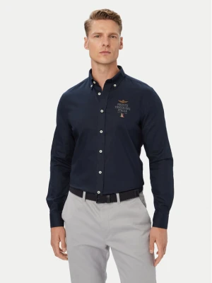 Aeronautica Militare Koszula 262CA1334UCT04409 Granatowy Regular Fit