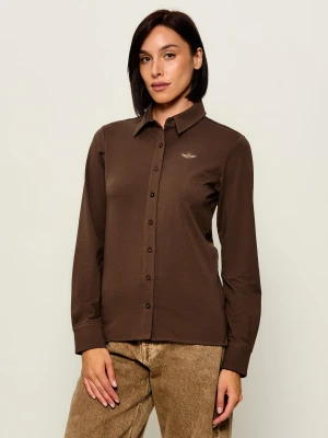 Aeronautica Militare Koszula | Slim Fit brązowy