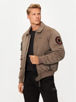 Aeronautica Militare Kurtka bomber 242AB2190CT3376 Brązowy Regular Fit