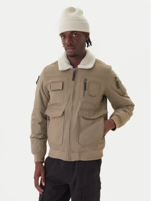Aeronautica Militare Kurtka bomber 252AB3024UCT03151 Khaki Regular Fit