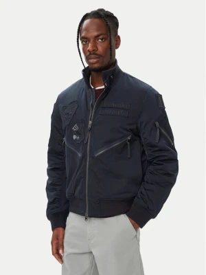 Aeronautica Militare Kurtka bomber 262AB3077UCT04361 Granatowy Regular Fit