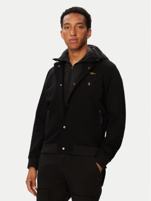Aeronautica Militare Kurtka bomber 262AF0525UF00691 Czarny Regular Fit