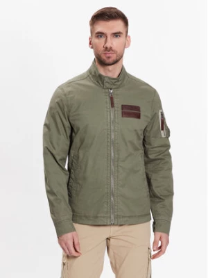 Aeronautica Militare Kurtka przejściowa 231AB2068CT3013 Zielony Regular Fit