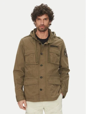 Aeronautica Militare Kurtka przejściowa 251AB2212CT3501 Khaki Regular Fit