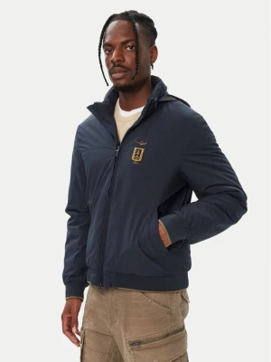 Aeronautica Militare Kurtka przejściowa 262AB3084UCT04374 Granatowy Regular Fit