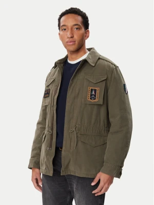 Aeronautica Militare Kurtka przejściowa 262AB3087UCT04233 Khaki Regular Fit