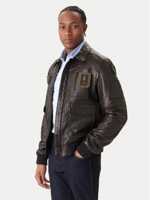 Zdjęcie produktu Aeronautica Militare Kurtka skórzana 252PN0846U100839 Czarny Regular Fit