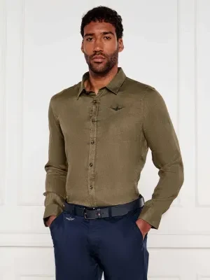 Aeronautica Militare Lniana koszula | Regular Fit