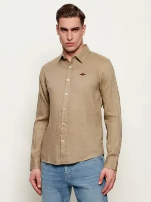 Aeronautica Militare Lniana koszula | Regular Fit