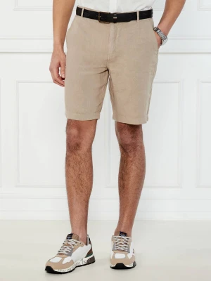 Aeronautica Militare Lniane szorty chino | Regular Fit beżowy