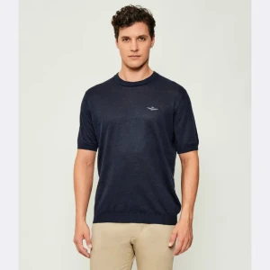 Aeronautica Militare Lniany sweter | Regular Fit