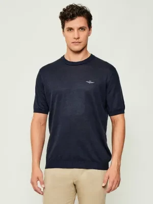 Aeronautica Militare Lniany sweter | Regular Fit