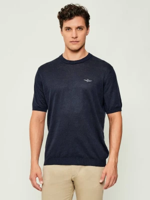 Aeronautica Militare Lniany sweter | Regular Fit