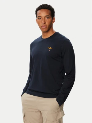 Aeronautica Militare Longsleeve 262TS2390UJ00372 Granatowy Regular Fit