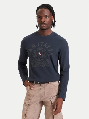 Aeronautica Militare Longsleeve 262TS2577UJ00749 Granatowy Regular Fit