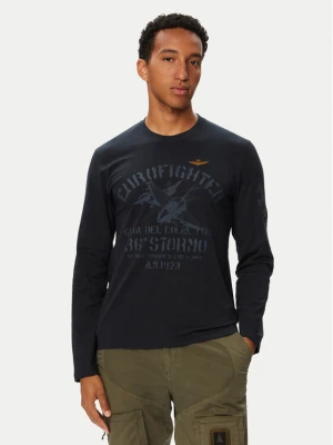 Aeronautica Militare Longsleeve 262TS2584UJ00750 Granatowy Regular Fit