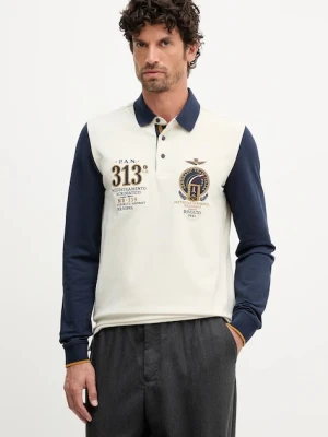 Aeronautica Militare longsleeve kolor beżowy wzorzysty PO1890UP00400