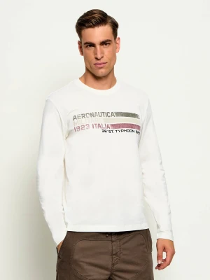 Aeronautica Militare Longsleeve | Regular Fit biały