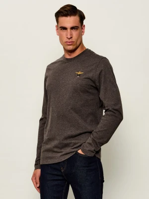 Aeronautica Militare Longsleeve | Regular Fit brązowy
