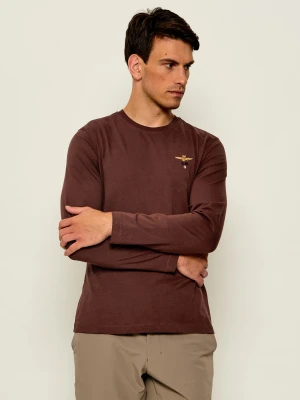 Aeronautica Militare Longsleeve | Regular Fit brązowy